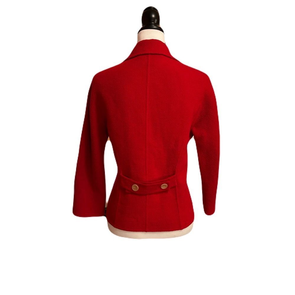 Carlisle Wool Blend Cardigan, Bright Red | sz. 8 | Vintage | EUC - Picture 8 of 13